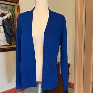 Cyrus Vibrant Blue Open-Front Cardigan Size M